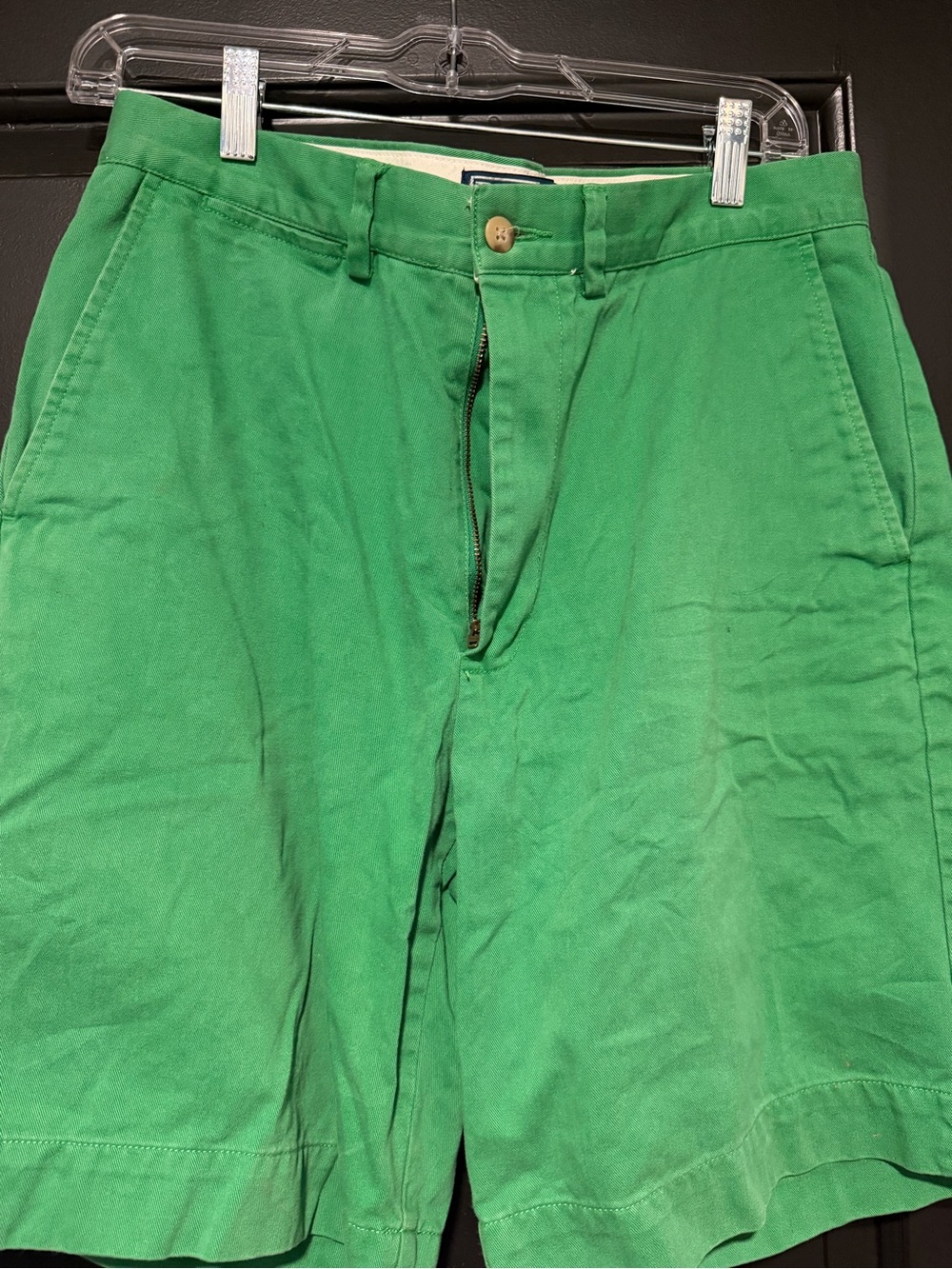 Polo by Ralph Lauren Green and White Cotton Prospect Shorts